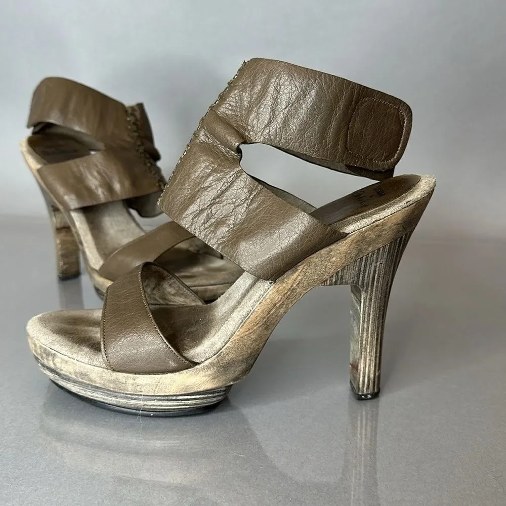 Calleen Cordero x Cordero Platform Leather Heels – Size 9 (A-1512)